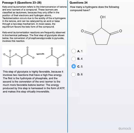 mcat sample questions