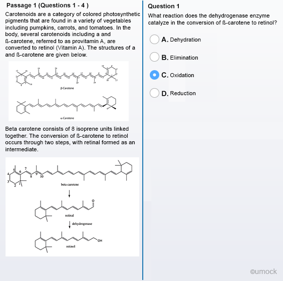 MCAT Sample question and explanation